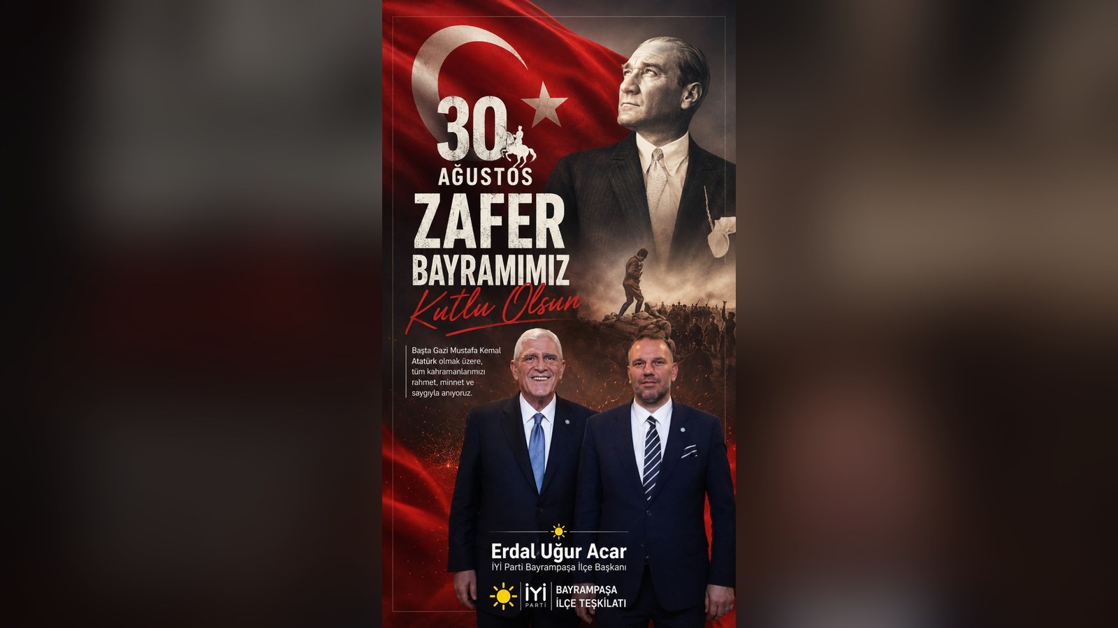 30 Ağustos Zafer Bayramımız Kutlu Olsun